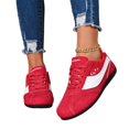 thumbnail image 6 of EKVAHL Women's Orthopedic Wide Width Sneakers, Soft Synthetic Zero‑Drop Walking Shoes, Wide Toe Box Outdoor Trail Shoes Red, 6 of 6