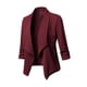thumbnail image 4 of Blazer de mujer, moda informal, sólido, cárdigan abierto, chaqueta de manga larga, abrigo, chaqueta de manga larga para mujer, 4 of 5