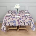 thumbnail image 3 of Pioneer Flower Floral Print Pattern Square Tablecloth,Waterproof Square Table Cover,Wipeable Spillproof Washable Table Cover for Home Kitchen Party Decor 52"x52"(132x132cm), 3 of 6