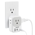 thumbnail image 1 of Cargador de pared USB TESSAN Outlet Splitter con 4 tomas de corriente alterna y 3, 1 of 6