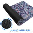 thumbnail image 6 of Long Mouse Pads for Desk,Blue Ethnic Paisley and Floral Pattern Desk Mats on Top Of Desks, Desk Mouse Pad Extra Large with 3mm Non-Slip Base and Stitched Edge for Gaming,Office,Work,Home 35.4"x15.7", 6 of 6