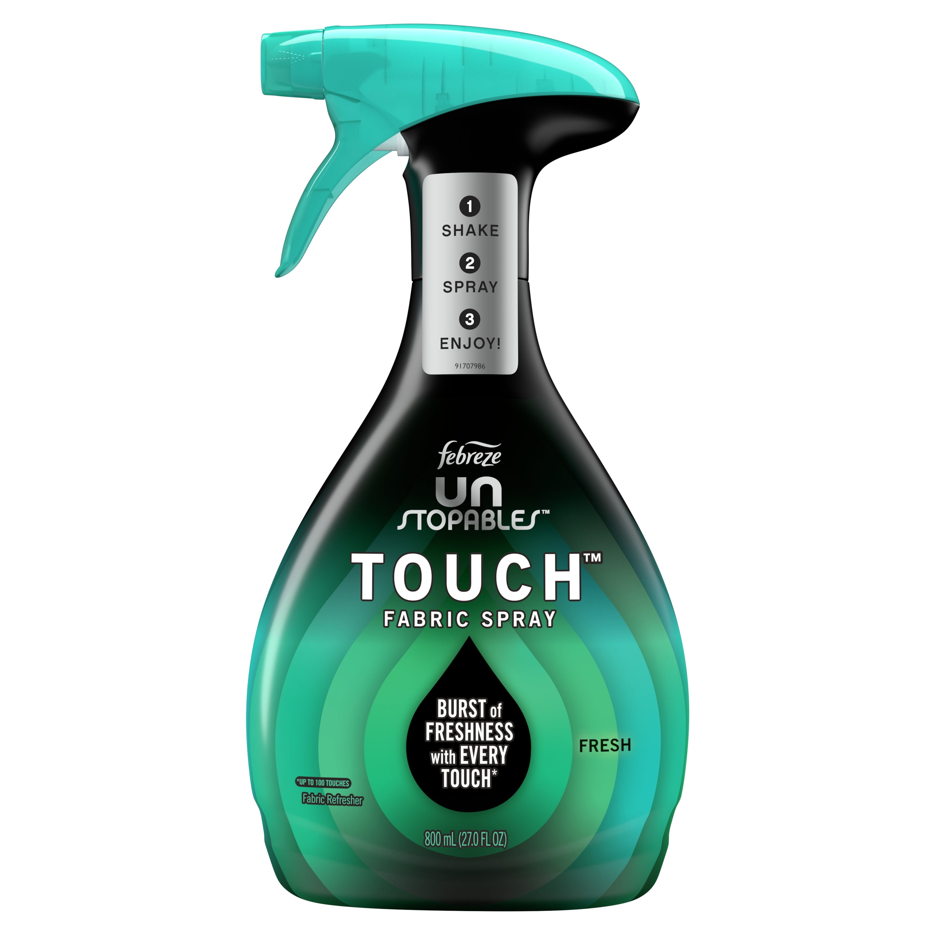 Febreze Unstopables Touch Fabric Spray and Odor Eliminator, Fresh, 27