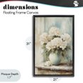 thumbnail image 4 of Stupell Industries Traditional Mantle Arrangement of Soft Blossoms Black Floating Frame Canvas Art, 21 x 31, by Petals Prints Design, 4 of 8