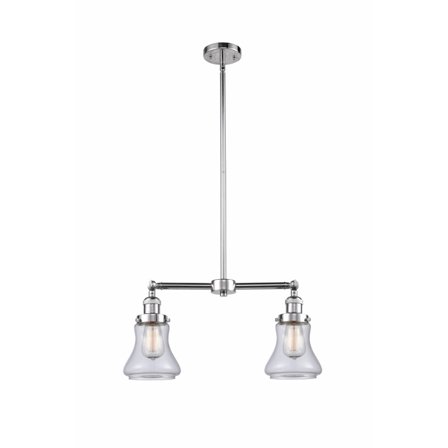 Innovations 2-LT Vintage LED Bellmont 22" Chandelier - Polished Chrome - 209-PC-G192-LED
