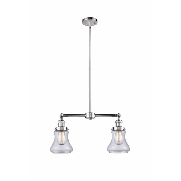 Innovations 2-LT Vintage LED Bellmont 22" Chandelier - Polished Chrome - 209-PC-G192-LED