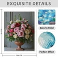 thumbnail image 3 of Diamond Art Kit for Adults, Pastel Rose Floral Arrangement Diamond Painting for Adults Beginners, 5D DIY Diamond Art Painting Kits, Colorful Diamond Painting Craft for Home Decor 12x16, 3 of 7