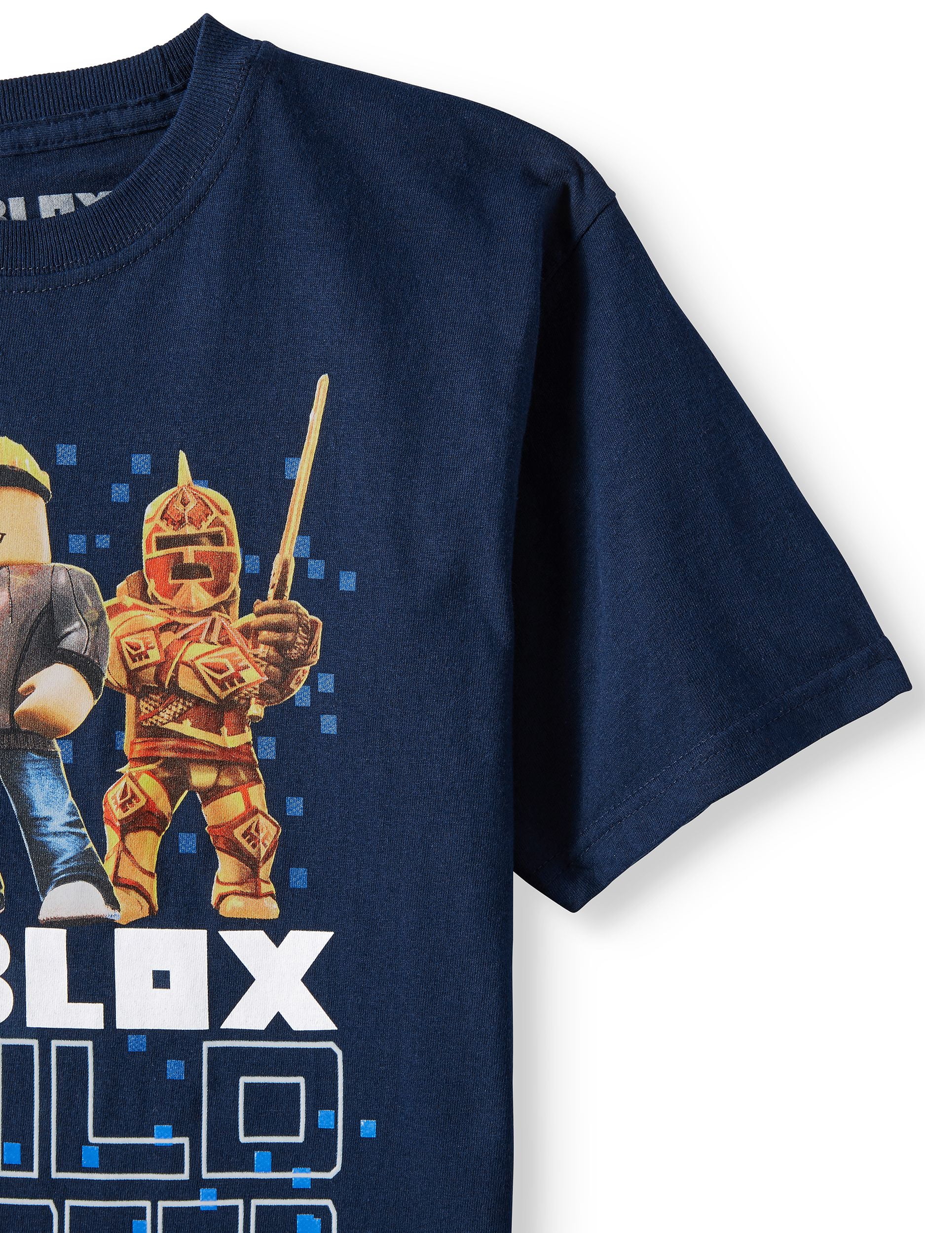 Roblox Short Sleeve T-shirt Boys Kids Summer Tee Crew Neck Tops Clothes