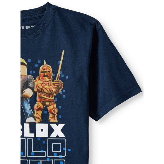 Roblox Build Greater Short Sleeve Graphic T Shirt Little Boys Big Boys - roblox knight shirt