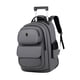 thumbnail image 5 of Mochila para portátil con ruedas, bolso de mano de negocios para acampar durante la noche Gris, 5 of 9