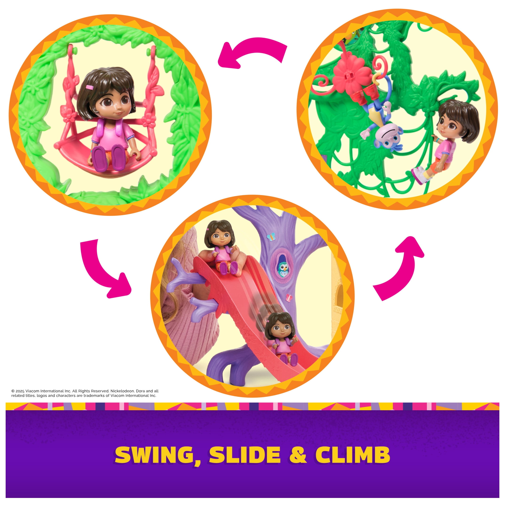 Dora the Explorer, Explore & Play Rainforest Casita Playset, Dora & Boots Collectible Figures, Furniture, Sound Fx, for Kids 3 and up