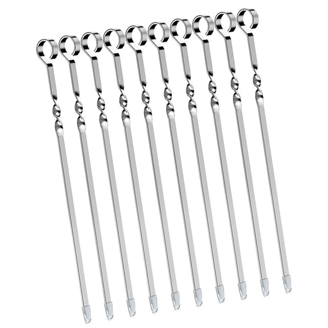Pinchos de acero inoxidable reutilizables Inteprter 10 Uds