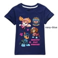 thumbnail image 4 of Camiseta de la Patrulla Canina para niños, camiseta de verano con dibujos animados de Anime, patrón canino de la patrulla, 100% de algodón con cuello redondo, manga corta, regalo para niño y niña, 4 of 5