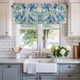 thumbnail image 2 of Abstract Mable Window Valance Curtain Geometic Modern Art Rod Pocket Short Curtain for Living Room, Bedroom & Kitchen Window Decor 42x12in, 2 of 8
