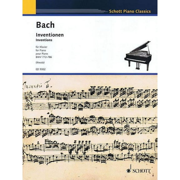 Inventions, Bwv 772-786: Piano (Paperback)