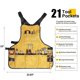 thumbnail image 2 of Work Tool Apron For Men Women, Torso Length With 21 Tool Pockets, Adjustable Waxed Canvas Apron For Gardener, 2 of 5