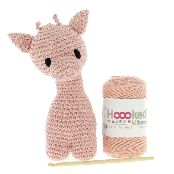 DIY Crochet Kit Giraffe Ziggy Eco Barbante Apricot PAK061-700