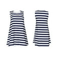 thumbnail image 7 of KLL Navy Blue And White Stripes Pattern Womens Summer Dresses 2025,Loose Round Neck Sleeveless Sundresses Tank Dresses with Pockets, 7 of 7