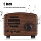 thumbnail image 4 of Altavoz Bluetooth, Altavoz Bluetooth Retro portátil Radio FM Tarjeta de Memoria USB Altavoz Rendimiento Probado, 4 of 8