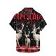 thumbnail image 1 of Hombres de Manga Larga, Navidad Impresa Turndown Collar Blusa, Casual Moda Botón Camisa para las Vacaciones, 1 of 5