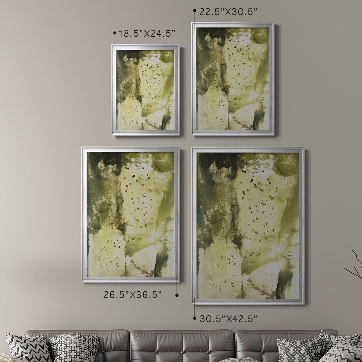 Canyon Diptych II Premium Framed Print, in Gold, Black, or Silver - Ready to Hang