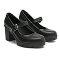 thumbnail image 6 of Women's Mary Jane Dress Shoes Low Block Closed Toe Heels Work Chunky Pumps Comfortable Round Toe Wedding Shoes Black Size 6.5, 6 of 6
