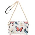 thumbnail image 2 of FORMRS Women Crossbody Purse with Chain Strap Vegan Leather Shoulder Handbag, Beige Butterflies, 2 of 7
