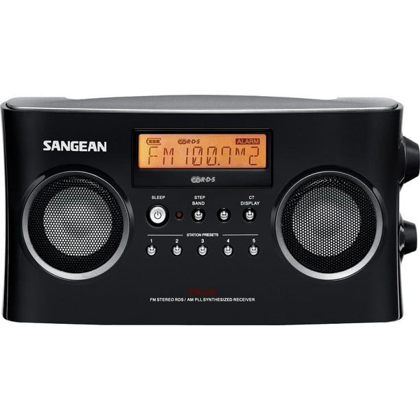Sangean All in One Compact Portable Digital AM/FM Radio with Builtin Stereo Speaker, Earphone