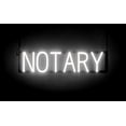 thumbnail image 1 of SpellBrite NOTARY LED Sign for Business. 25.3" x 6.3" White NOTARY Sign Has Neon Sign Look With Energy Efficient LED Light Source. Visible from 500+ Feet, 8 Animation Settings., 1 of 4