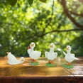 thumbnail image 5 of YardVibe Tiny Garden Goose Figurine, Fairy Garden Accessories Miniature Figurine Decoration for Mini Garden Micro Landscape Terrarium - 4 pcs Goose, 5 of 9