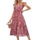 thumbnail image 1 of Vestidos de Fiesta Elegantes ajustado para mujer Vestido de cóctel de estilo elegante Traje de vacaciones Cgtredaw Rosa T M para Mujer, 1 of 9