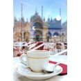thumbnail image 2 of Blaustein, Alan 13x18 White Modern Wood Framed Museum Art Print Titled - Caffe Florian Sunrise, 2 of 4