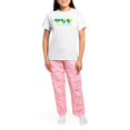 thumbnail image 4 of CafePress - I Stand With Ukraine Heart Pajamas - Women's Short Sleeve Print T-Shirt and Pants Light Cotton Pajama Set, 4 of 7