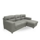 thumbnail image 3 of Sala Esquina Genesis Normal Tela Curri Gris Inlab Muebles Genesis, 3 of 7