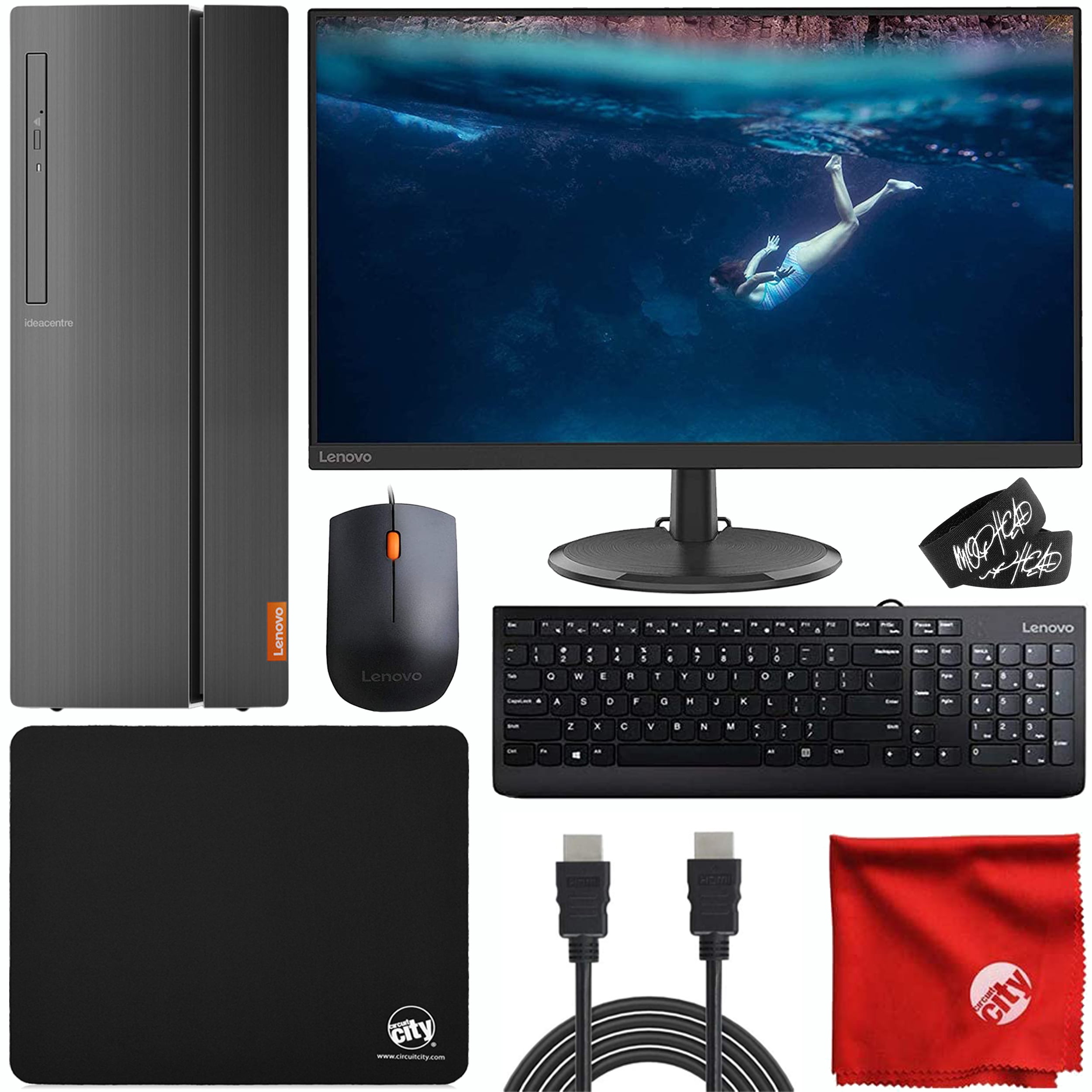 Lenovo 510A Desktop (AMD Ryzen 3 3200G 3.6GHz, 8GB RAM, Win 10 Pro