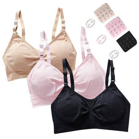 

Inkach 3Pc Sports Bra-Padded Seamless High Impact Support for Yoga Workout Fitness