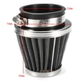 thumbnail image 3 of Universal Motorcycle Pod Air Filter For Chrome ATV 35mm 38mm 39mm 42mm 46mm 48mm 50mm 52mm 54mm 60mm, 3 of 4