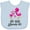 Blue, variant on Inktastic My Gigi Loves Me with Two Flamingos Boys or Girls Baby Bib