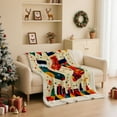 thumbnail image 4 of WEGFTDUOP Christmas Print Blanket Comfortable And Soft Flannel Blanket Merry Christmas Blanket Suitable For Bedroom Sofa Christmas Decoration 75X100cm Blankets And Throws, Bed Blankets, 4 of 7