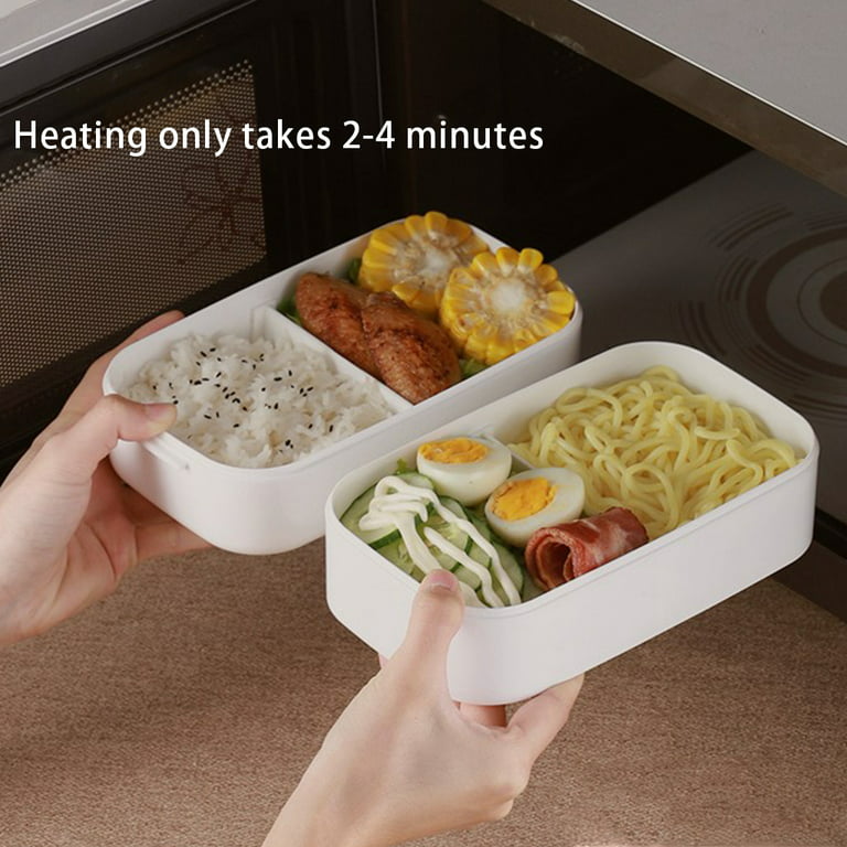 Korea Style Heat-Resistant Glass Lunch Box For Man Women Vertical Stripe Bento  Box Clear Food