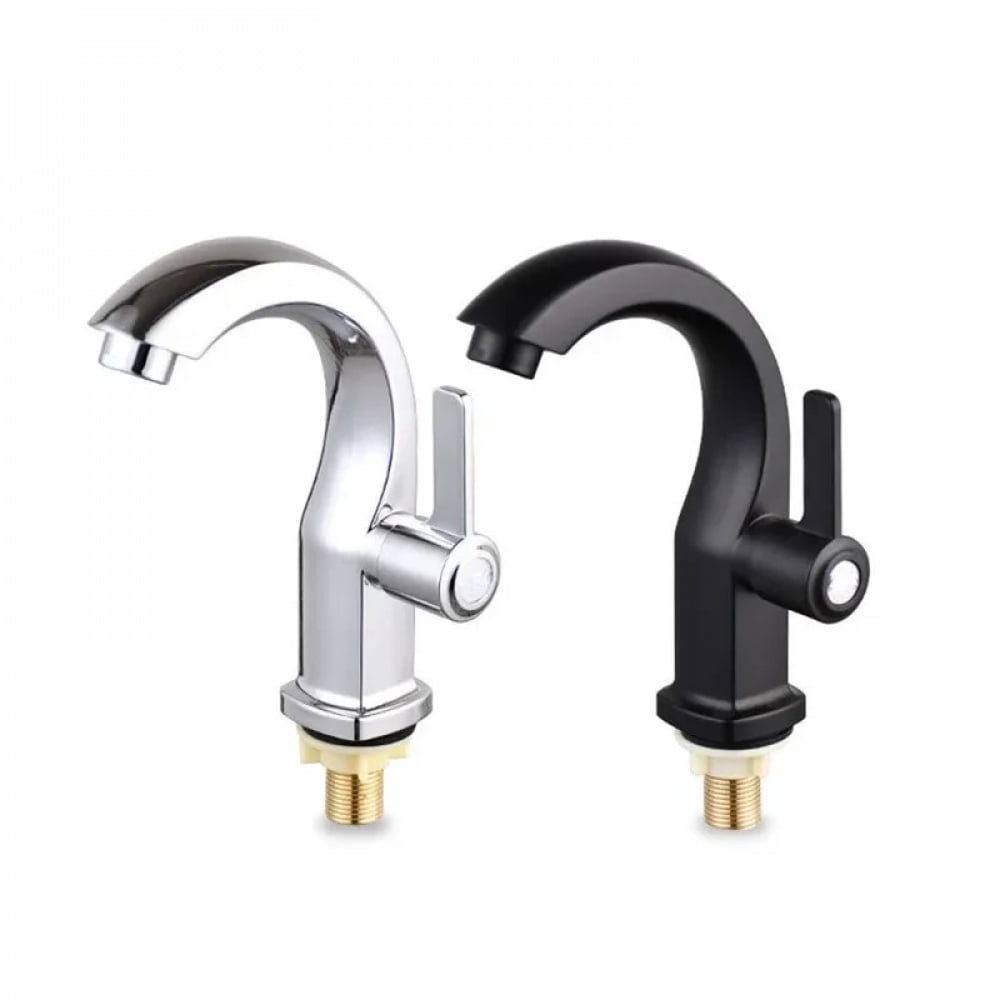 Bathroom Basin Faucet with ABS Water Purifier Single Lever Hole Tap Cold Water Only for Bathroom and Kitchen Deck Mounted Sink