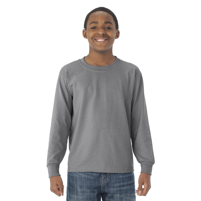 Jerzees T-Shirt à Manches Longues pour Jeunes DRI-POWER Active, L, Oxford