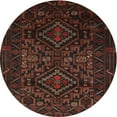 thumbnail image 1 of Ahgly Company Machine Washable Indoor Round Traditional Dark Brown Area Rugs, 3' Round, 1 of 7