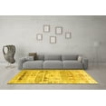 thumbnail image 3 of Ahgly Company Machine Washable Indoor Rectangle Persian Yellow Traditional Area Rugs, 5' x 8', 3 of 4