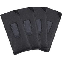 4 Pcs Leather Glasses Case Portable Sunglasses Case Vertical Pocket Clip Slim Eyeglasses Holder Pouch Cover Storage Bags Travel Soft