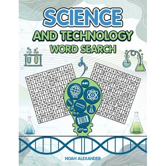Science and Technology Word Search: 8.5x11 Large Print, (Paperback)