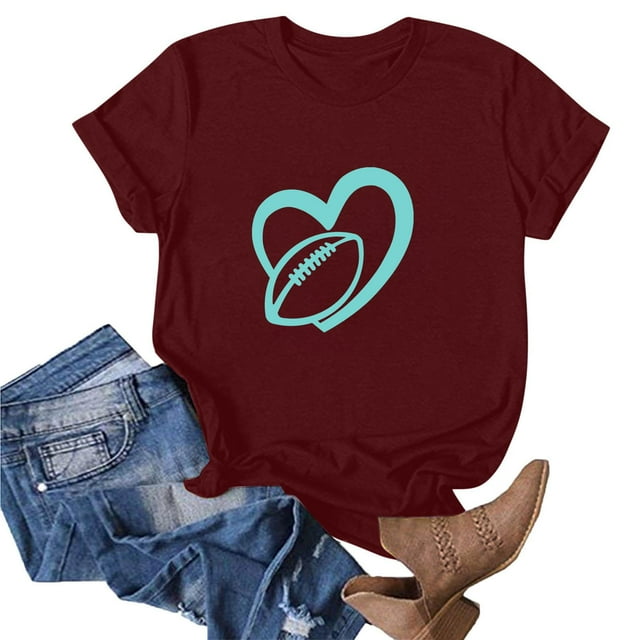 Blouse à Manches Courtes Imprimée Mode pour Femmes, T-Shirt Amusant à Col Rond