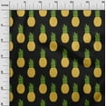 thumbnail image 3 of oneOone Polyester Spandex Black Fabric Fruits Pineapple Dress Material Fabric Print Fabric By The Yard 56 Inch Wide, 3 of 4