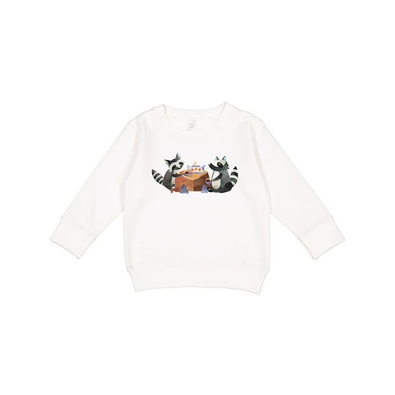 Inktastic Raccoon Tea Party Toddler Sweatshirt