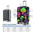 thumbnail image 6 of Gaeub Bright Mushrooms Elastic Luggage Cover with Concealed Zipper Dust-Proof Luggage Cover Protector - 18-32 inch - Large, 6 of 9