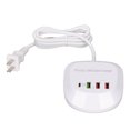 thumbnail image 3 of Cargador USB De 4 Puertos, Indicador De Sobrecarga Estación De Carga Rápida USB Protección Segura Pequeña PD QC 20W Enchufe De EE. UU. 100-240V Para Viajes Para El Hogar, 3 of 8